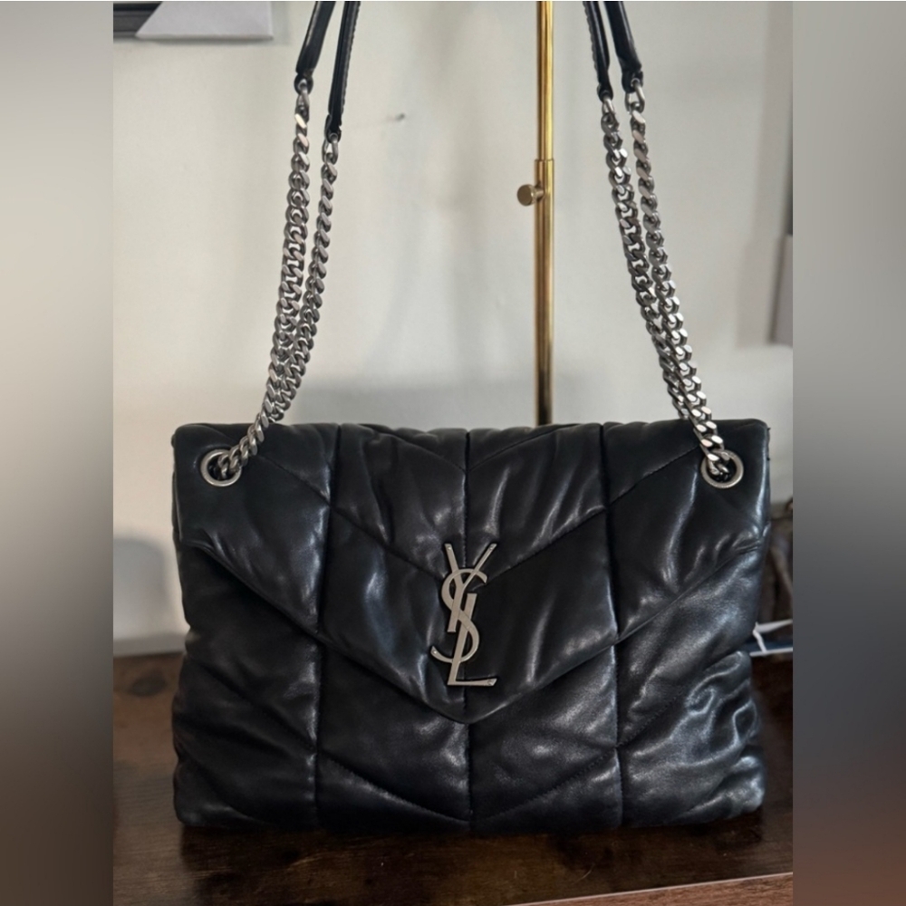 Saint Laurent Loulou Puffer YSL Monogram Flap Bag